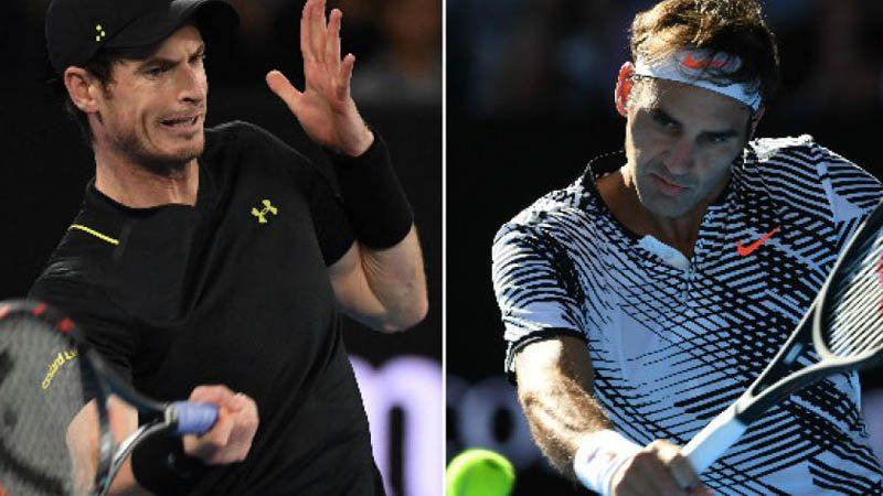 Roger Federer se clasificó para los cuartos de final del Abierto de Australia mientras que Andy Murray quedó eliminado en los octavos de final