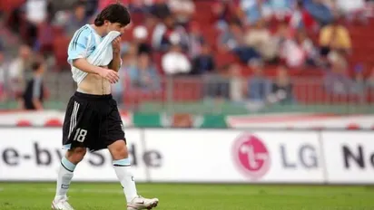 Duró un suspiro: el fallido debut de Lionel Messi en la selección