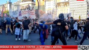 Reforma Laboral: Primeros incidentes en el Obelisco y Congreso blindado