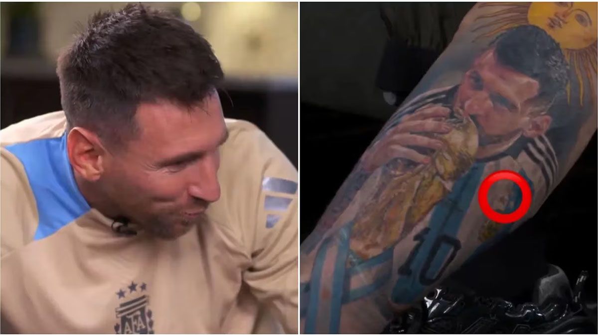 Marcelo Tinelli fundió a San Lorenzo pero charló con Lionel Messi y le mostró su admiración con un tatuaje en su honor que sorprendió al rosarino: “Qué locura”. Marcelo Tinelli fundió a San Lorenzo pero charló con Lionel Messi y le mostró su admiración con un tatuaje en su honor que sorprendió al rosarino: “Qué locura”.