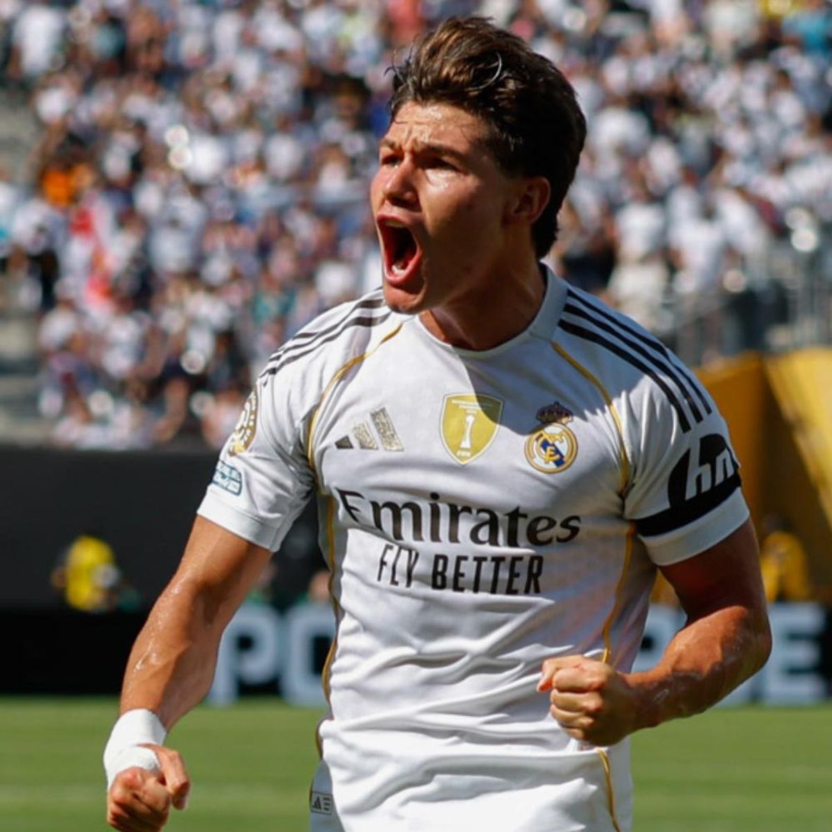 Fran García, durante el Mundial de Clubes ante el Borussia Dortmund, partido en el que marcó un gol y dio una asistencia. Fran García, durante el Mundial de Clubes ante el Borussia Dortmund, partido en el que marcó un gol y dio una asistencia.