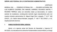 La presentación de los radicales contra el DNU de Milei que reformula a la Side. La presentación de los radicales contra el DNU de Milei que reformula a la Side.