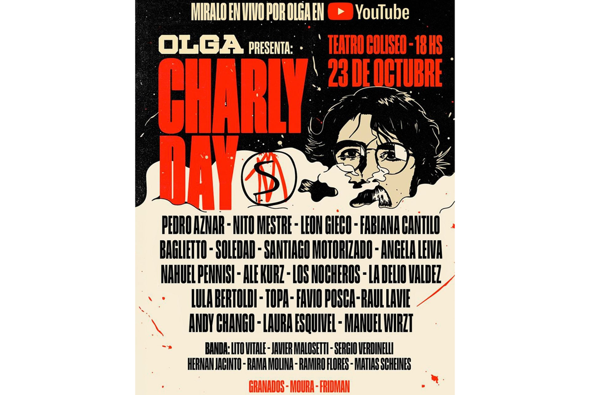 De la mano de OLGA, grandes figuras de la música nacional homenajearán a Charly García. (Foto: Instagram @olgaenvivo) De la mano de OLGA, grandes figuras de la música nacional homenajearán a Charly García. (Foto: Instagram @olgaenvivo)