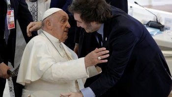 El Papa Francisco junto al presidente Javier Milei. El Papa Francisco junto al presidente Javier Milei.