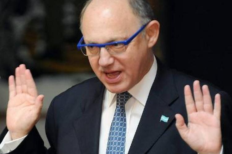 Héctor Timerman leyó un comunicado de la Cancillería.