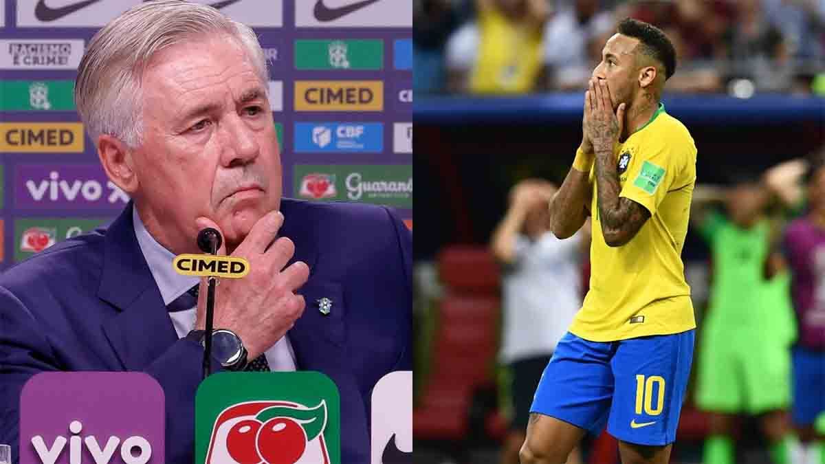 Carlo Ancelotti presentó la lista de convocados de Brasil para los amistosos FIFA pero, otra vez, dejó afuera a Neymar y ya no sorprende su ausencia. Carlo Ancelotti presentó la lista de convocados de Brasil para los amistosos FIFA pero, otra vez, dejó afuera a Neymar y ya no sorprende su ausencia.