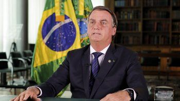Jair Bolsonaro no pudo ver el partido de Santos-Coritiba en paz. (Foto: Noticias Argentinas). Jair Bolsonaro no pudo ver el partido de Santos-Coritiba en paz. (Foto: Noticias Argentinas).