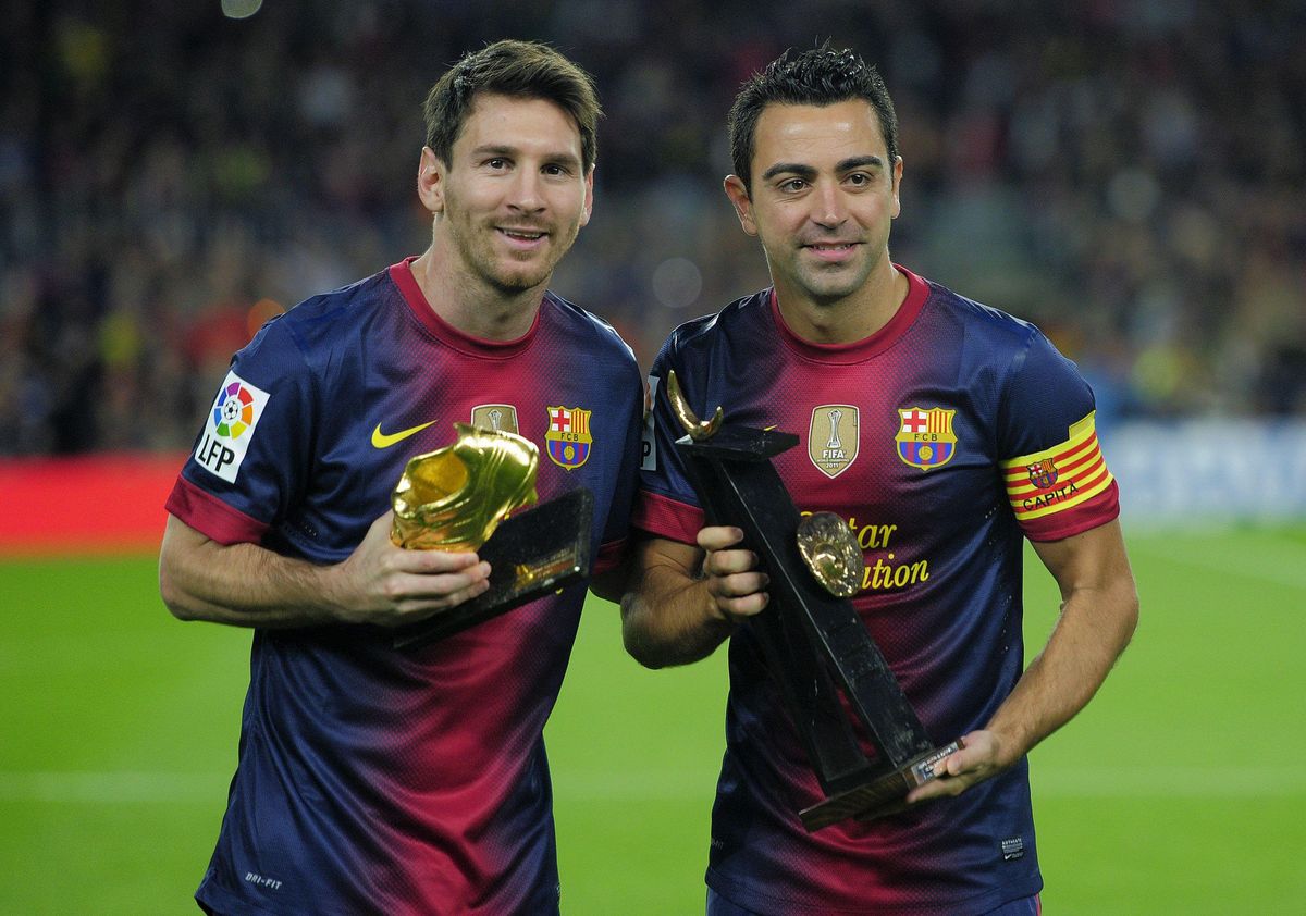 Lionel Messi y Xavi Hernández, en tiempos del Barcelona