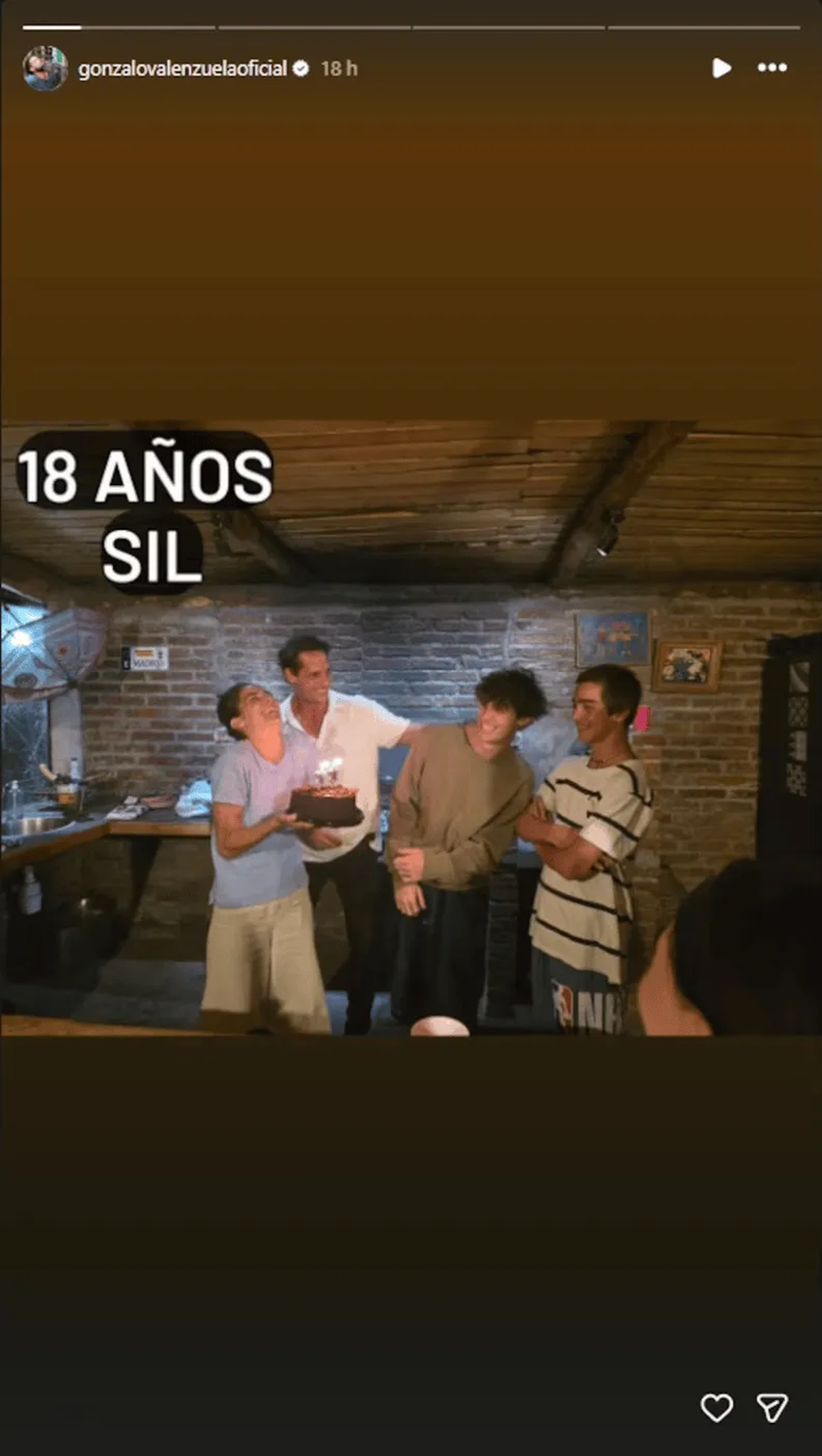 Historia de Instagram de Gonzalo Valenzuela. Historia de Instagram de Gonzalo Valenzuela.