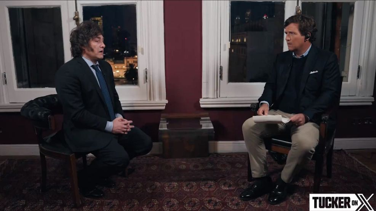 La entrevista de Tucker Carlson a Javier Milei es una de las más vistas en la historia de Twitter. La entrevista de Tucker Carlson a Javier Milei es una de las más vistas en la historia de Twitter.
