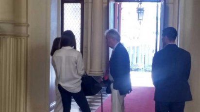 Visita menemista: Alberto Kohan fue a la Casa Rosada y se vio con el Presidente
