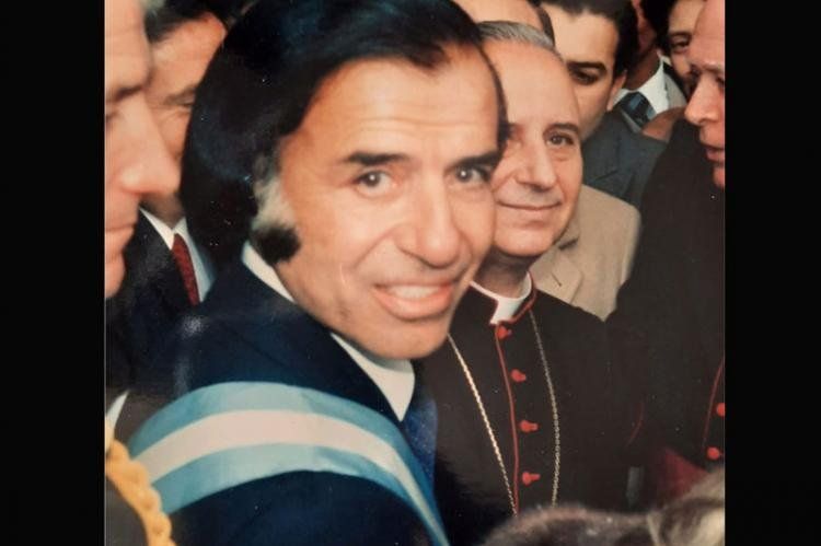 Carlos Menem. Foto de Norberto Yaverosky.