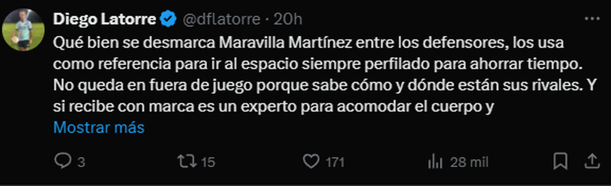 Gambeta Latorre, en X Gambeta Latorre, en X