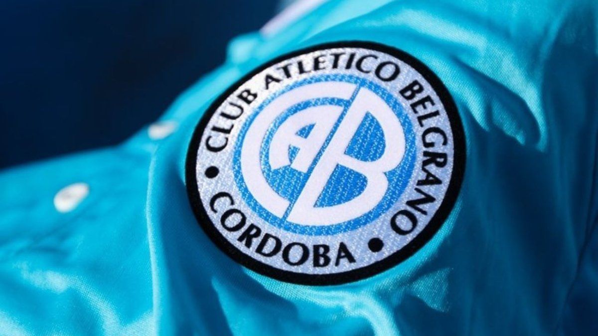 El escudo de Belgrano de Córdoba, equipo que jugará la Copa Libertadores 2026. El escudo de Belgrano de Córdoba, equipo que jugará la Copa Libertadores 2026.