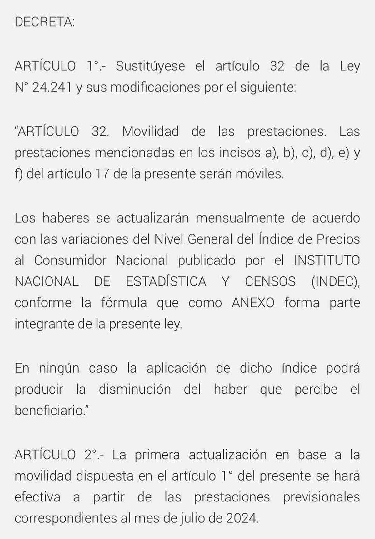 El decreto sobre movilidad jubilatoria de Milei fue contra la promesa en el Congreso de discutir el tema en comisiones. El decreto sobre movilidad jubilatoria de Milei fue contra la promesa en el Congreso de discutir el tema en comisiones.