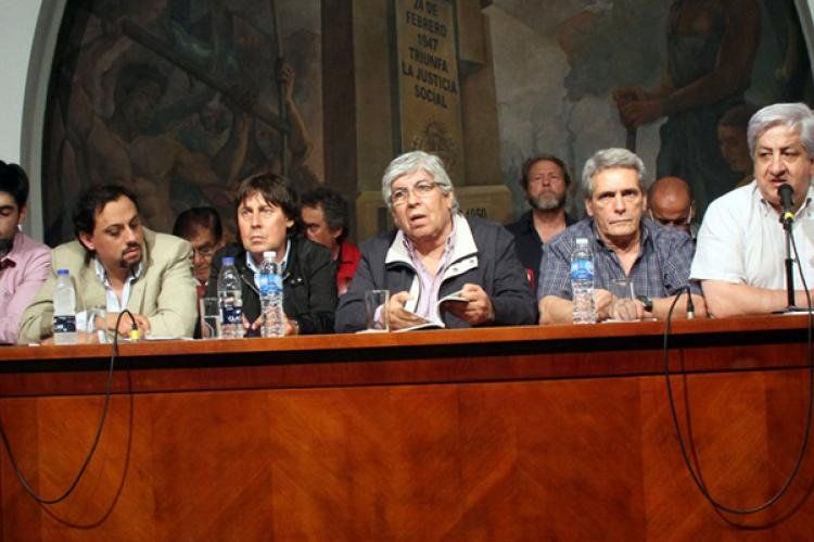 Moyano y Michelo se defendieron de las acusaciones del Gobierno y lo acusaron con dureza. Foto: NA 4/12/2012.
