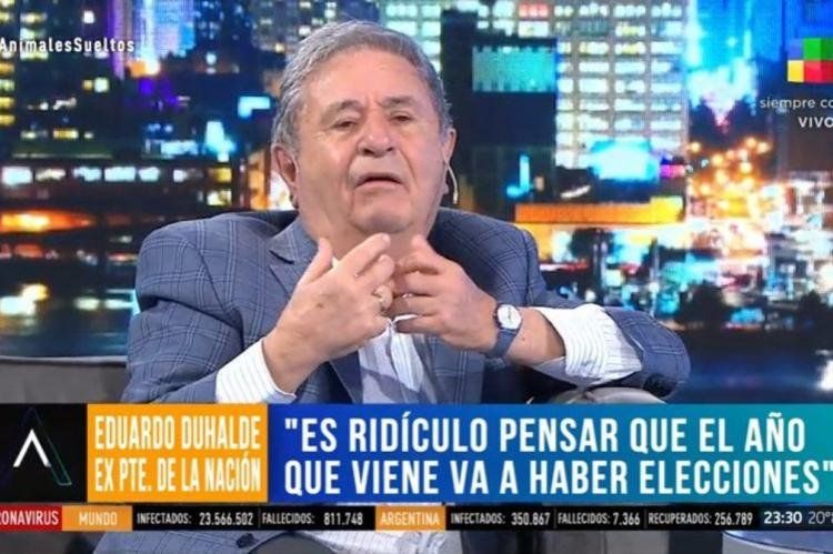 Eduardo Duhalde sostuvo que el militarismo se está levantando otra vez en América
