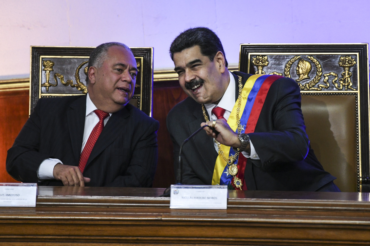 Elvis Amoroso, leal de Maduro. Elvis Amoroso, leal de Maduro.