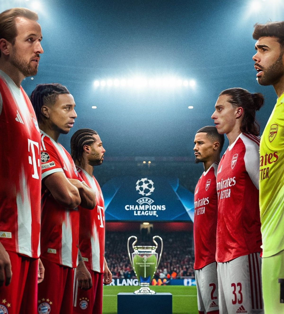Arsenal y Bayern Múnich se enfrentan por la 5º fecha de Champions League. Arsenal y Bayern Múnich se enfrentan por la 5º fecha de Champions League.