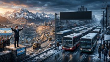 Rompe el hielo: Milei celebra la Ley de Glaciares en medio de calles congeladas por el transporte