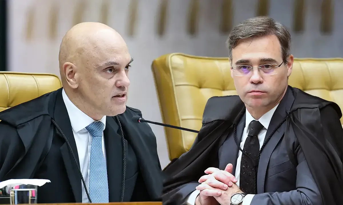 Alexandre de Moraes y André Mendonça: escándalo Vorcaro en el Supremo Tribunal de Brasil. Alexandre de Moraes y André Mendonça: escándalo Vorcaro en el Supremo Tribunal de Brasil.