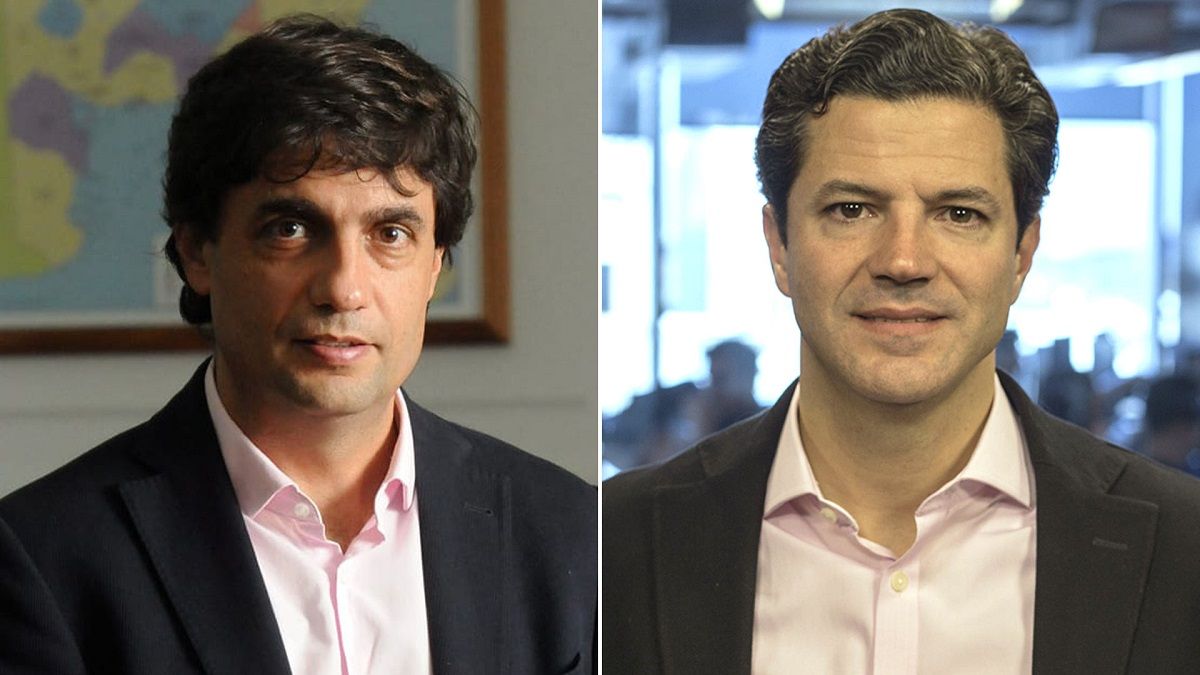 Dos economistas Hernán Lacunza y Luciano Laspína