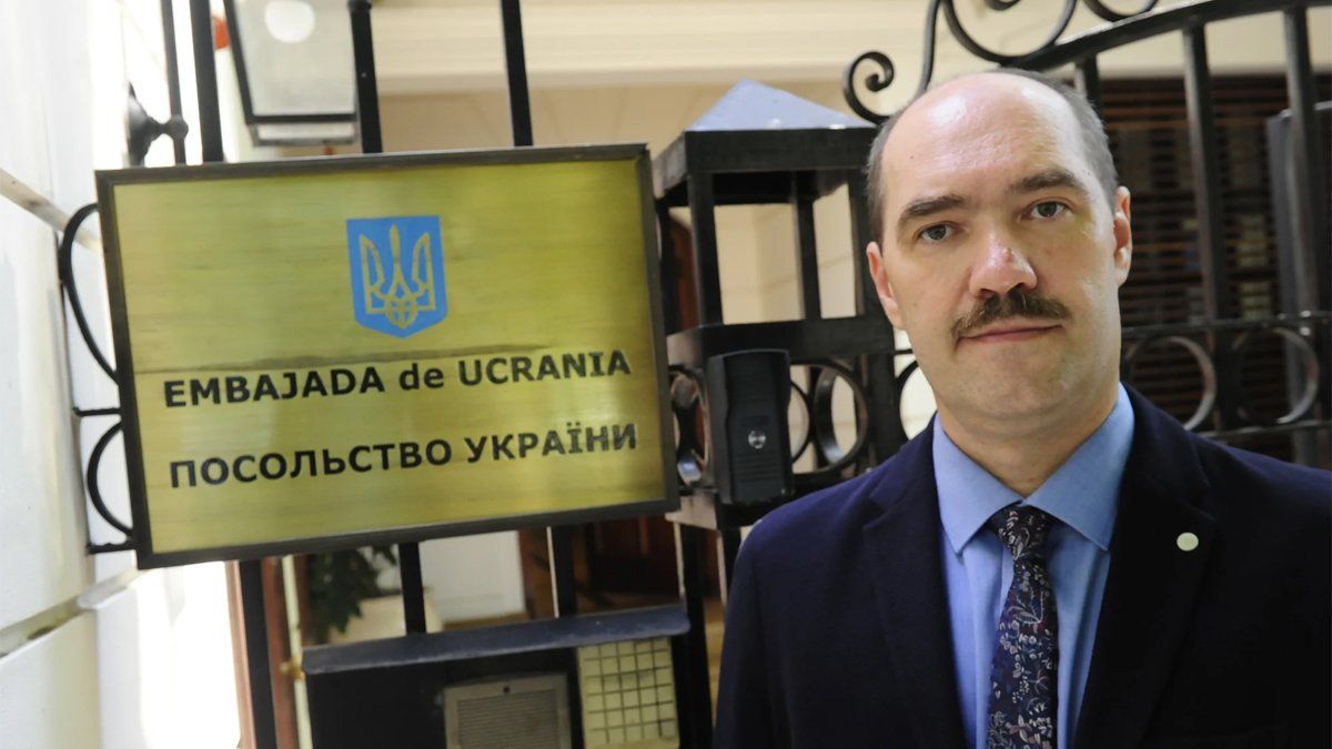 Sergiy Nebrat, encargado de Negocios de Ucrania en Buenos Aires y máxima autoridad de la embajada.