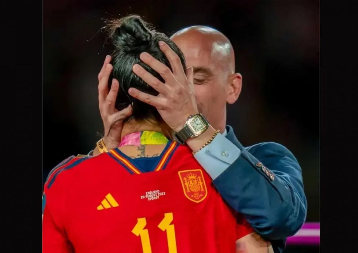 Jennifer Hermoso y Luis Rubiales.