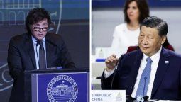 Javier Milei y Xi Jinping.&nbsp;