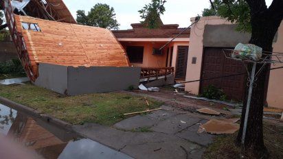 Santa Fe fue sacudida por un fuerte temporal: Los destrozos