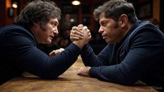 Javier Milei vs. Axel Kicillof. Javier Milei vs. Axel Kicillof.