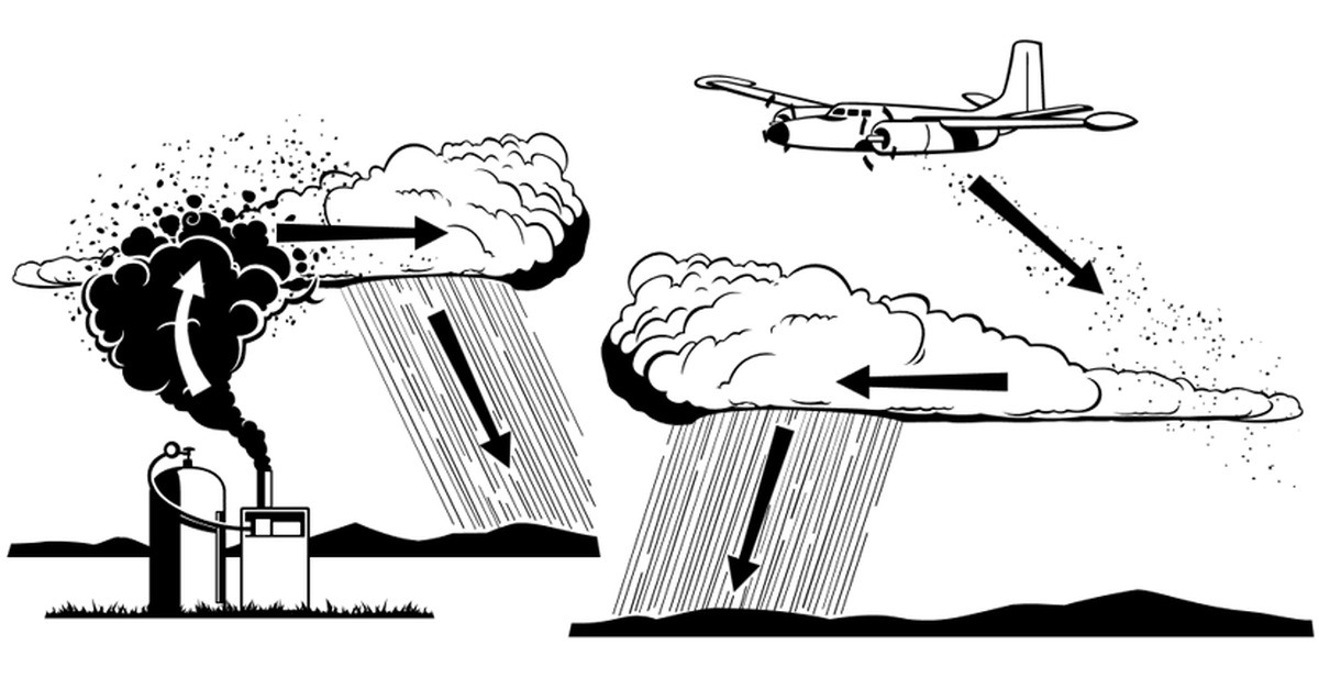 La modalidad para la siembra de nubes puede ser la aérea o la terrestre.