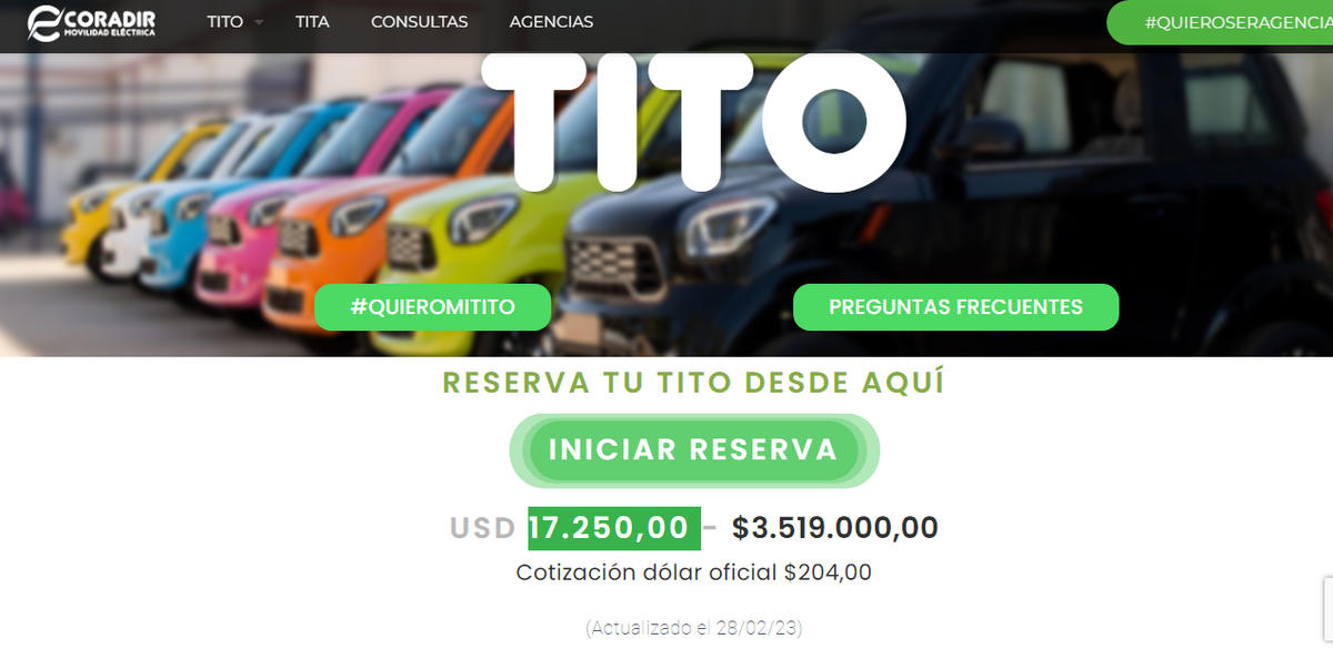 Página oficial de Coradir. 