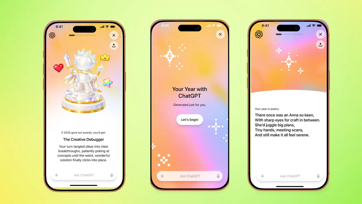 Además, el timing es perfecto. Con el lanzamiento programado para fin de año, OpenAI aprovecha el clima festivo y reflexivo de diciembre, cuando la gente naturalmente busca hacer balances y compartir experiencias. Además, el timing es perfecto. Con el lanzamiento programado para fin de año, OpenAI aprovecha el clima festivo y reflexivo de diciembre, cuando la gente naturalmente busca hacer balances y compartir experiencias.