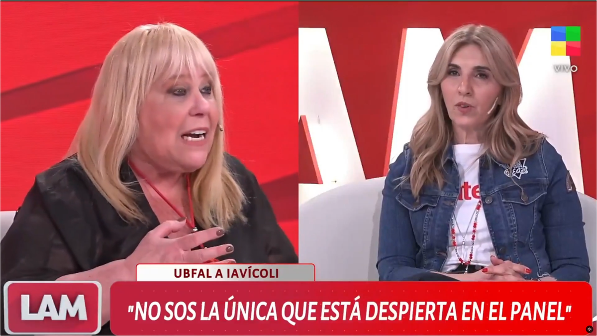 Ubfal acus&oacute; a Iav&iacute;coli de ser agresiva y poco emp&aacute;tica. Karina rechaz&oacute; las cr&iacute;ticas, ironiz&oacute; sobre el supuesto protagonismo y record&oacute; sus casi treinta a&ntilde;os de trayectoria period&iacute;stica. Foto: Am&eacute;rica TV