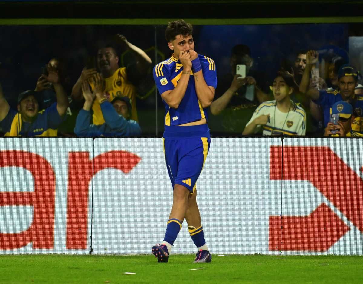 Exequiel Zeballos marcó un gol en el triunfo de Boca