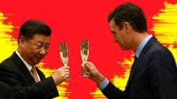 Xi Jinpingo y Pedro Sánchez