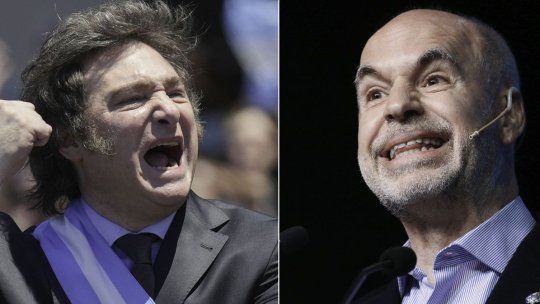 Javier Milei apuntó contra Horacio Rodríguez Larreta, quien le respondió.