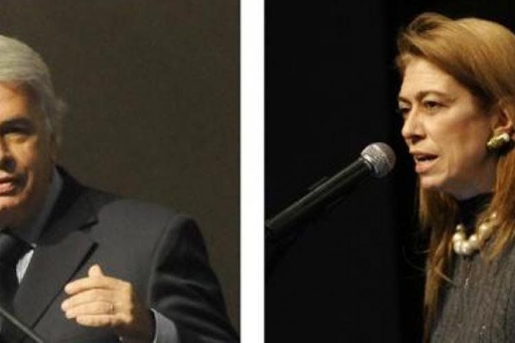 El gobernador cordobés y la ministra de Industria.