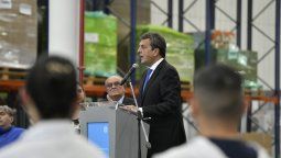 Sergio Massa participó de los anuncios del Grupo Mirgor