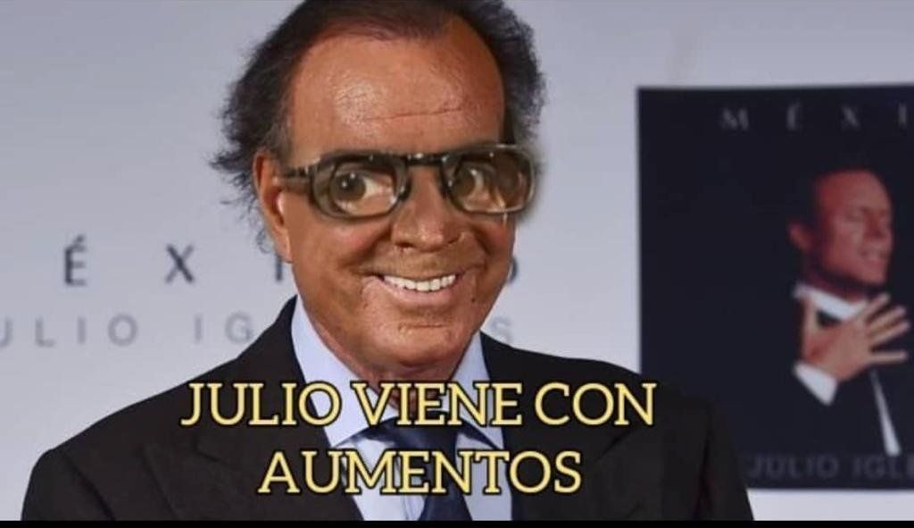 Julio Iglesias, aumentos.