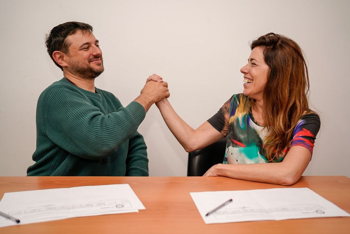 Juan Grabois y Paula Abal Medina.
