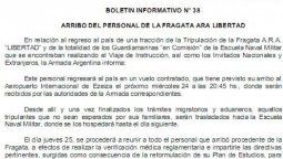 altText(Fragata Libertad: Comenzó la evacuación)}