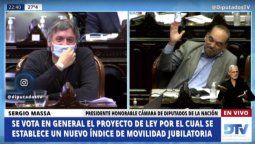 altText(Massa superó el reproche de Máximo por el veto de CFK, con bullying a Fernando Iglesias)}