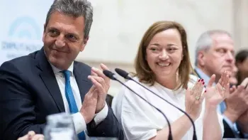 Cecilia Moreau y Sergio Massa. Cecilia Moreau y Sergio Massa.