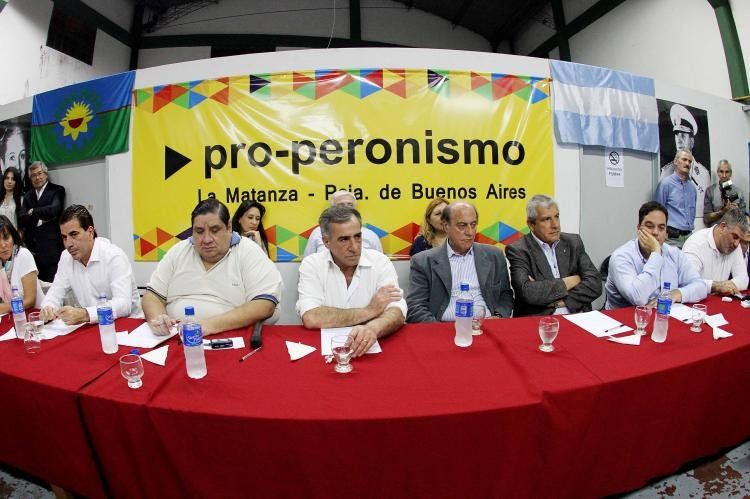 Jesús Cariglino, Cristian Ritondo y el Properonismo en La Matanza. (Foto  LEONARDO IDORIA)