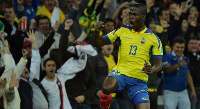 Enner Valencia en la Selecci&oacute;n de Ecuador, ahora lleg&oacute; a Boca.