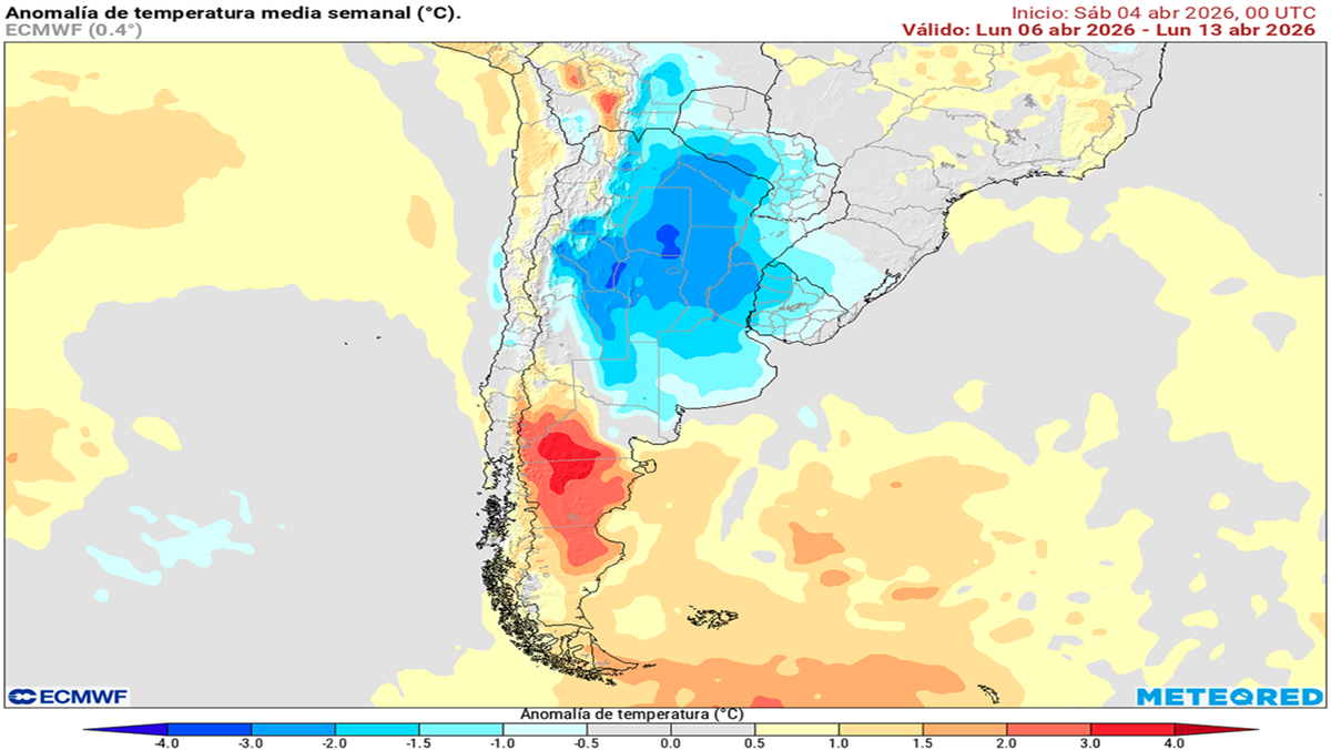 Alertas por lluvias y tormentas en el Este, déficit hídrico en el Oeste de Argentina Alertas por lluvias y tormentas en el Este, déficit hídrico en el Oeste de Argentina
