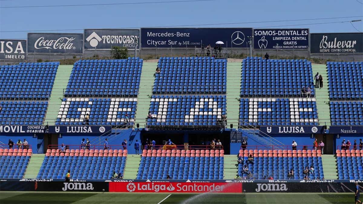 El Getafe de España sufrió este miércoles (03/04) la clausura de una parte de su estadio y multa por los insultos racistas que sufrió el argentino Marcos Acuña. El Getafe de España sufrió este miércoles (03/04) la clausura de una parte de su estadio y multa por los insultos racistas que sufrió el argentino Marcos Acuña.
