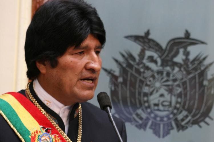 Evo Morales, jefe del Ejecutivo boliviano.